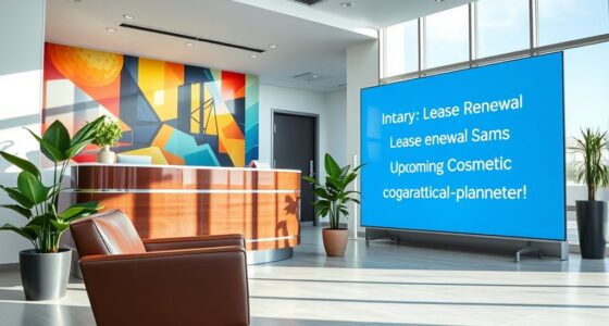 lease timing cosmetic upgrades