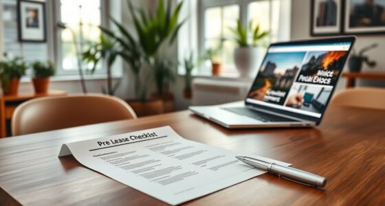 pre lease preparation checklist