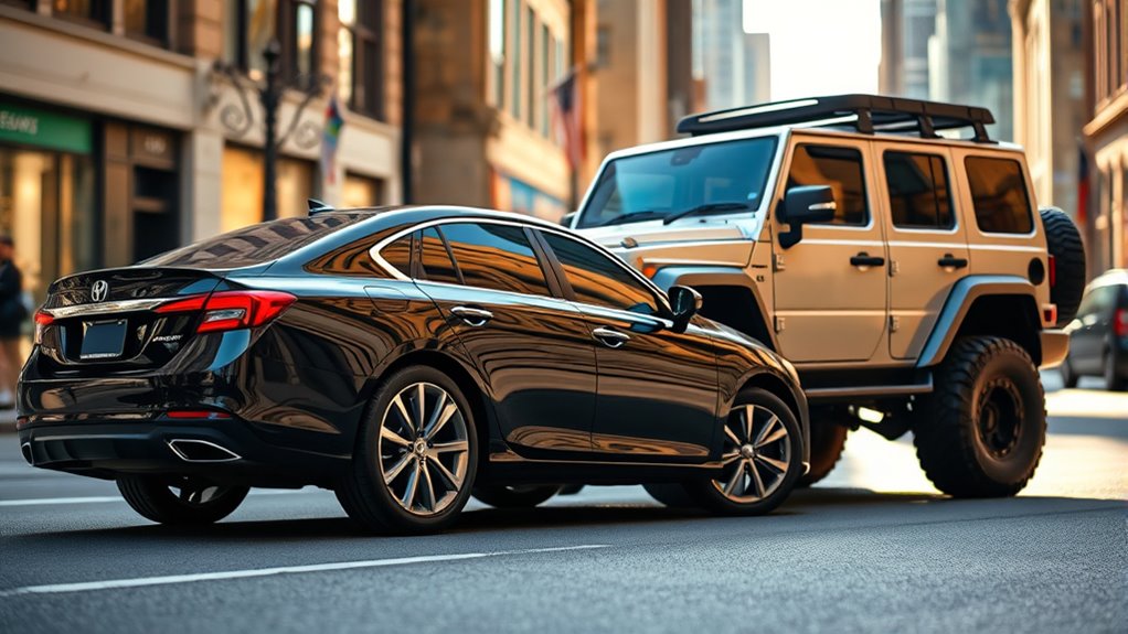 suv vs sedan lease comparison