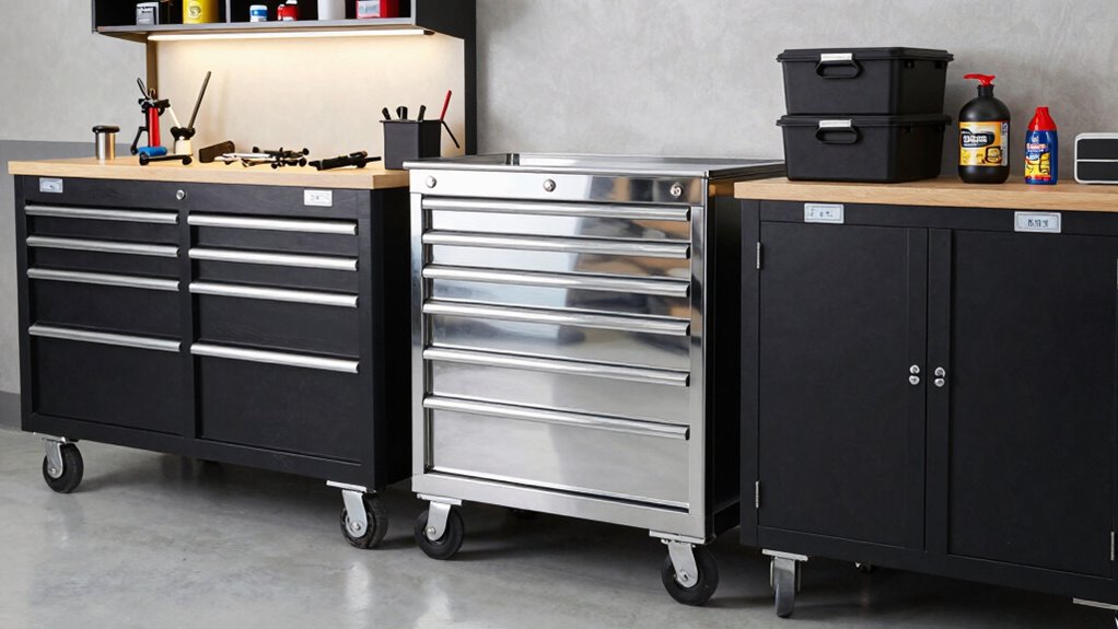 organized efficient garage storage