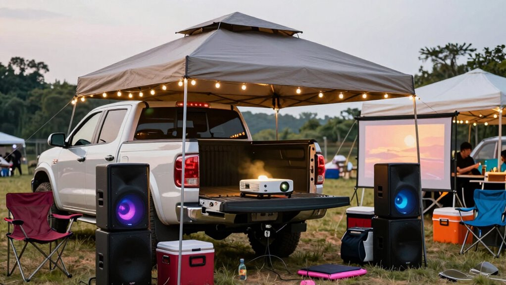 smart tailgate tent placement