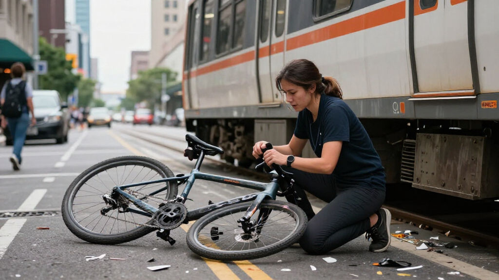 Bicycle Trapped Under Light Rail After Collision Between Rider And Train - KING5.com