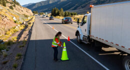 Colorado’s Plan To Protect Emergency Workers On The Shoulder? Giant, Neon Green Ford Trucks
