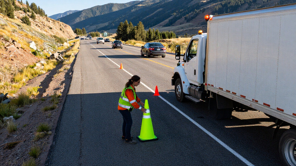 Colorado’s Plan To Protect Emergency Workers On The Shoulder? Giant, Neon Green Ford Trucks