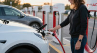 Tesla Adds Emergency Feature So You Can Drive Away From Supercharger Without Unplugging
