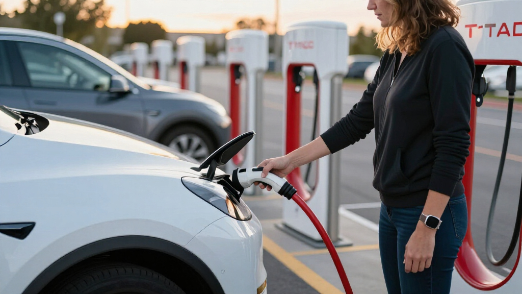 Tesla Adds Emergency Feature So You Can Drive Away From Supercharger Without Unplugging